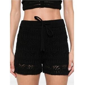 NWT Blu Pepper Crocket Shorts Pull On Tie Waist Pockets Womens Size Medium (1896